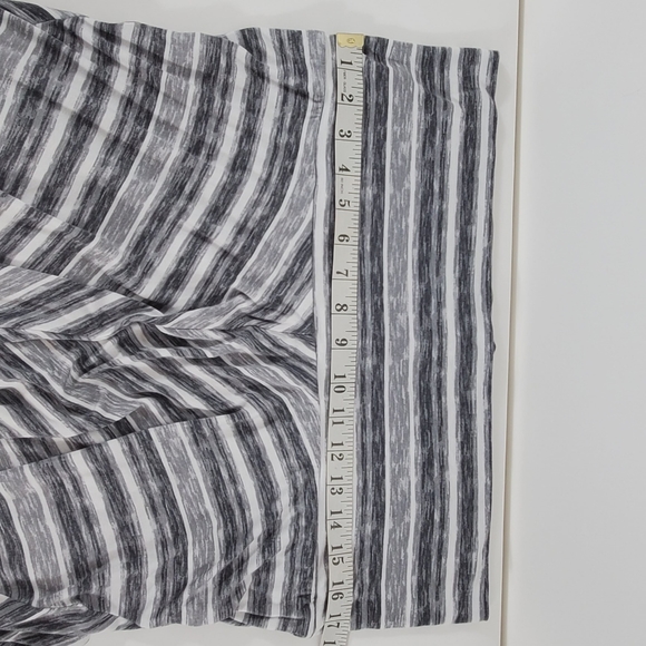 Maternity Full Length Skirt Grey White Stripes Size XL - Picture 6 of 6